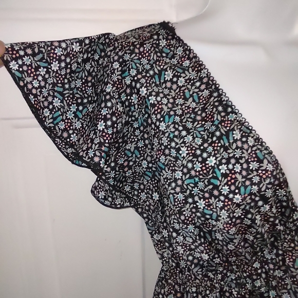 Anna Be Floral Print V Neck Women's Dress. Size M - Picture 8 of 9